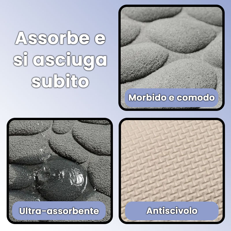 Tapis en mousse à mémoire de forme ultra absorbant 